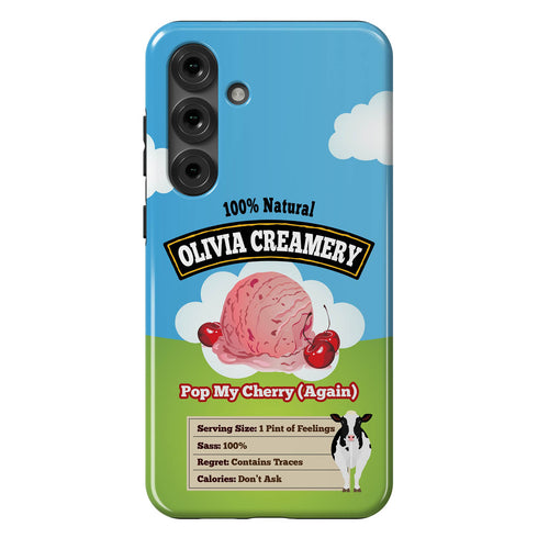 Personalized Emotional Support Ice Cream Pint Galaxy Case